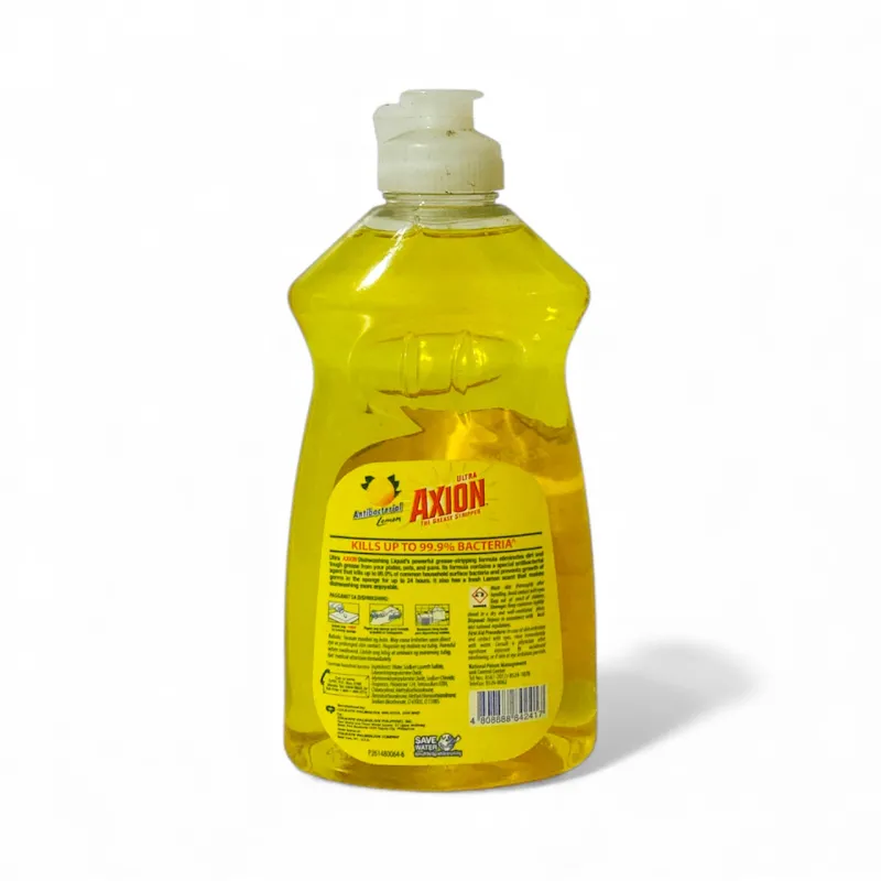 AXION Dishwashing Liquid Lemon 250mL – Kills 99.9% Bacteria