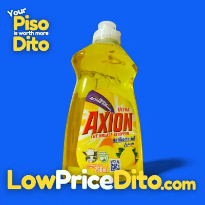 AXION Dishwashing Liquid Lemon 250mL – Antibacterial