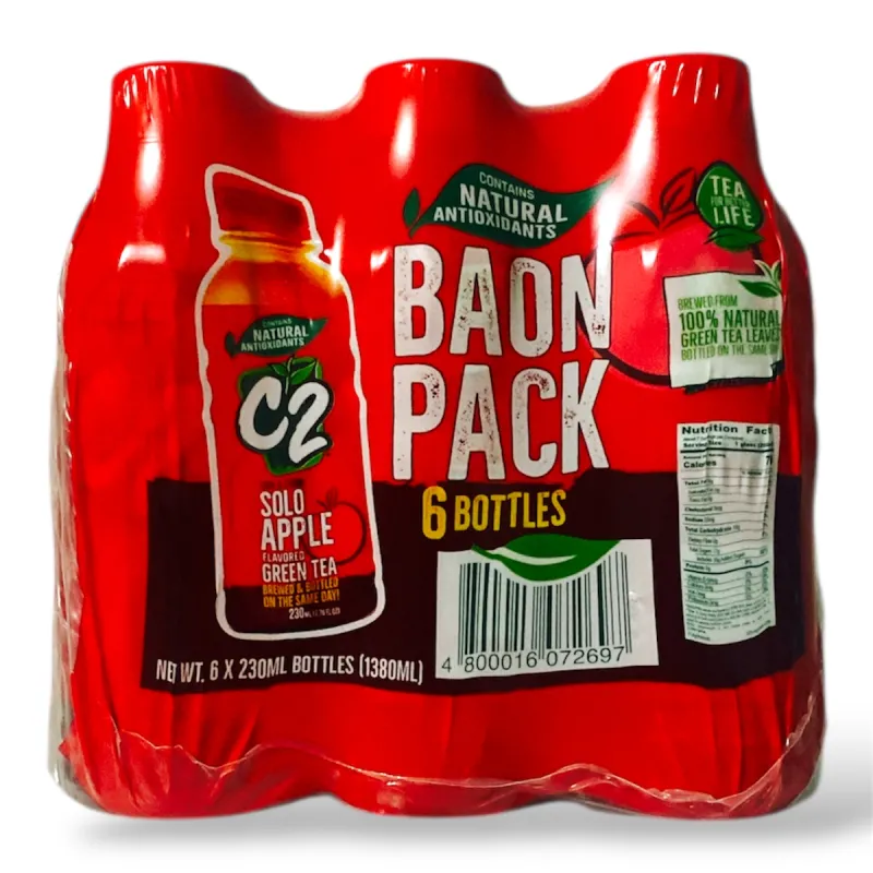C2 Green Tea Apple Baon Pack 230mL x 6 Bottles