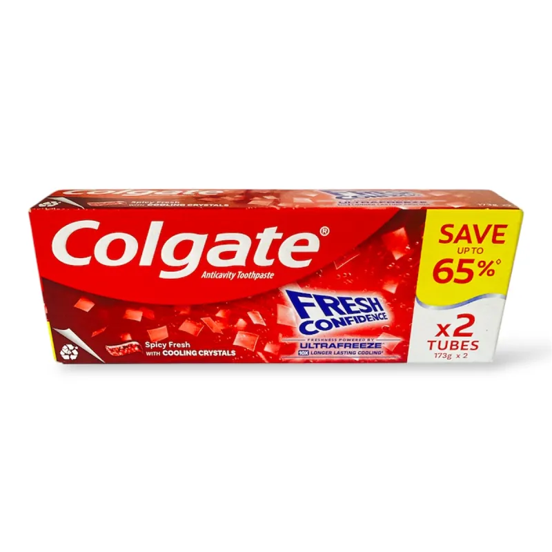 Colgate Fresh Confidence Spicy Fresh Toothpaste 173g Twin Pack