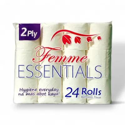 Image of Femme Essentials Bathroom Tissue 24 Rolls 2-Ply