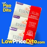 Femme Essentials Interfolded Paper Towel 1-Ply 120 Pulls Pack of 3 - View 1