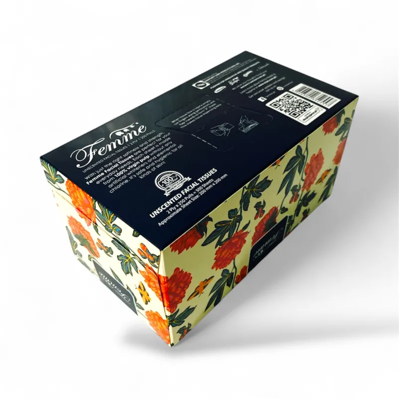 Femme Large Facial Tissue Box 250 Pulls