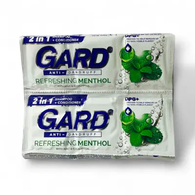 Image of Gard Anti-Dandruff Refreshing Menthol Shampoo with Mint & Eucalyptus