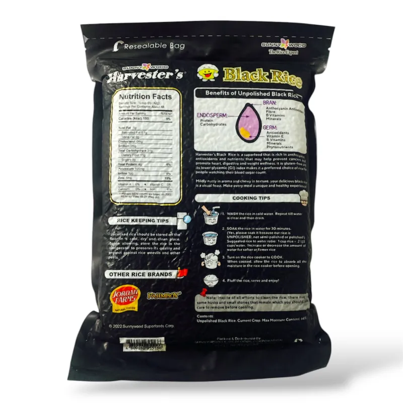 Harvesters Superfood High Quality Black Rice 2kg