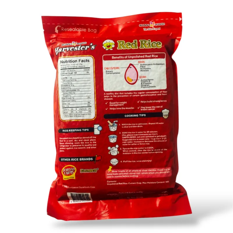 Harvesters Whole Grain Red Rice 2kg