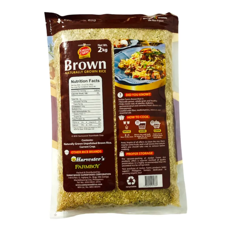 Jordan Farms Wholegrain Brown Rice 2kg