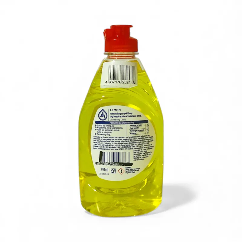 Joy Dishwashing Liquid Lemon 250ml – 3x Strong Cleaning Power