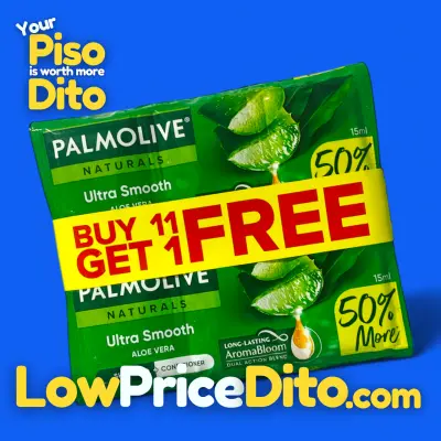 Palmolive Naturals Ultra Smooth Shampoo 15ml 12 Sachets