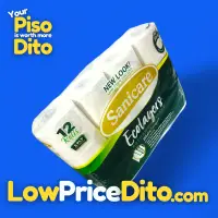 Sanicare Ecolayers Bathroom Tissue 12 Rolls 600 Sheets 3-Ply - View 1