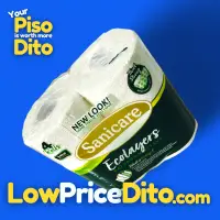 Sanicare Ecolayers Bathroom Tissue 4 Rolls 3-Ply 600 Sheets - View 1