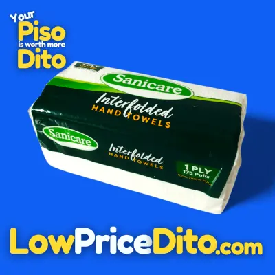 Sanicare Interfolded Hand Towel 175 Pulls - 1-Ply