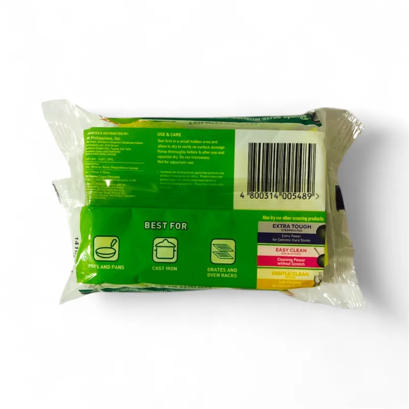 Scotch-Brite Tough Clean Anti-Bacteria Scrub Sponge 115mm x 70mm