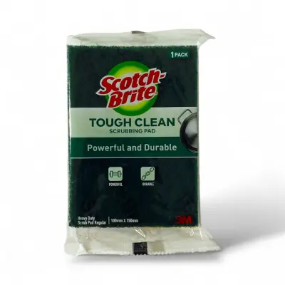 Image of Scotch-Brite Tough Clean Scrubbing Pad | Heavy Duty | 100mm x 150mm