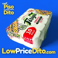 Tisyu Coreless Bathroom Tissue 10 Rolls 2-Ply 100% Virgin Pulp - View 1