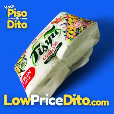 Tisyu Coreless Bathroom Tissue 2-Ply Twin Pack - Soft & Hygienic