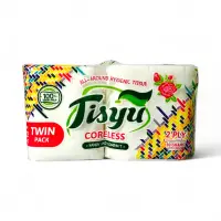 Tisyu Coreless Bathroom Tissue 2-Ply Twin Pack - Soft & Hygienic