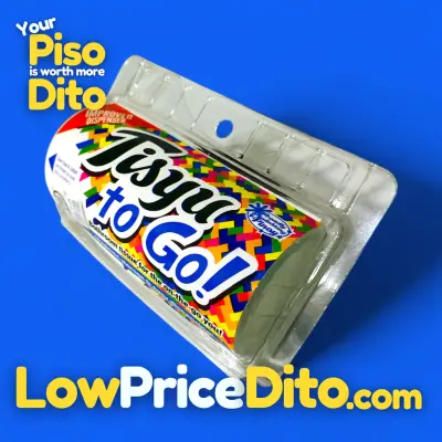 Tisyu To Go Bathroom Tissue 2-Ply with Dispenser - 100 Pulls